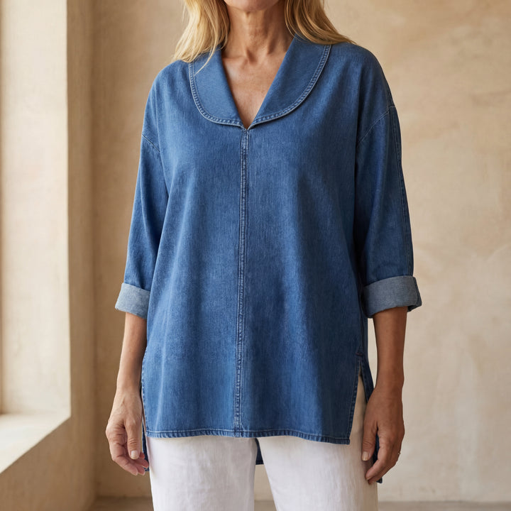 ANADASA - RETRO DENIM TOP